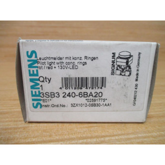 Siemens 3SB3 240-6BA20 Red 3SB32406BA20 Complete