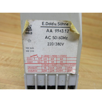 E. Dold & Sohne AA9943.12 Time Delay Relay AA994312 - Used