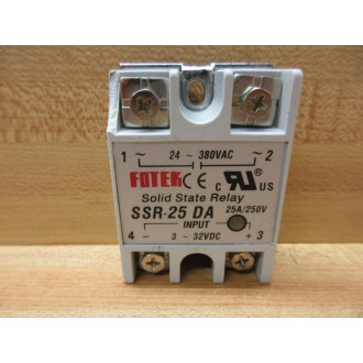 Fotek SSR-25 DA Solid State Relay SSR25DA (Pack of 2) - Used