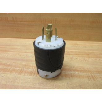 Pass And Seymour L1620-P Turn Lock Plug White Bottom - New No Box
