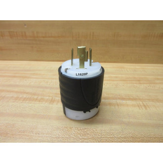 Pass And Seymour L1620-P Turn Lock Plug White Bottom - New No Box