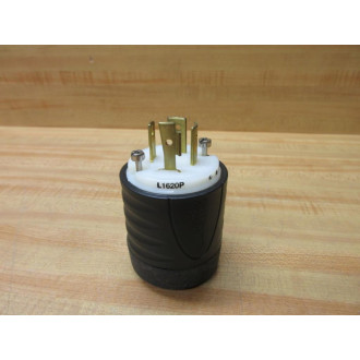 Pass And Seymour L1620-P Turn Lock Plug White - New No Box