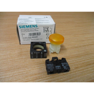 Siemens 3SB3 204-6BA00 Amber 3SB32046BA00 Complete