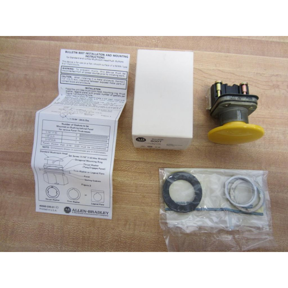 Allen Bradley 800T-D9JA Push Button 800TD9JA Series T W 800T-XA