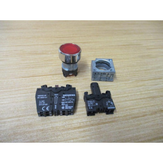 Siemens 3SB3 655-0AA21-0CC0 Red 3SB36550AA210CC0 Complete - New No Box