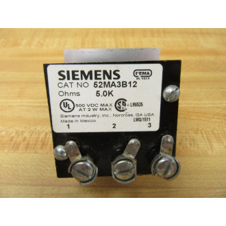 Siemens 52MA3B12 Potentiometer WO Knob - Used