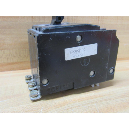 Square D QOB3100 Bolt On Circuit Breaker 100A 3 Poles 240V - Used