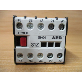 AEG SH04-31Z-110120V Contactor Relay SH04-31Z - Used