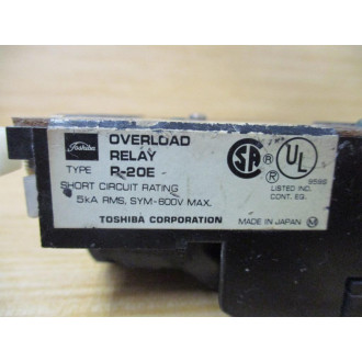 Toshiba R-20E-3.2 Overload Relay R-20E Chipped - Used