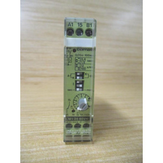 Comat CM124-60V Time Relay CM12460V 0.05s - 100m Chipped DIN Clip - Used