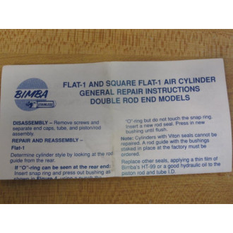 Bimba CFS-00233-A Cylinder Repair Kit CFS00233A