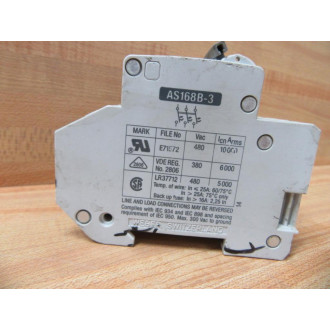 Weber AS168B-3-G30 Circuit Breaker 30A 3 Pole AS168B3G30 - Used