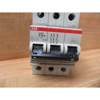 ABB S273 K10A Circuit Breaker 10A 3 Pole S273K10A - Used