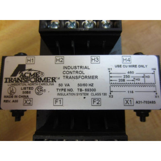 Acme TB-69300 Transformer TB69300 - Used