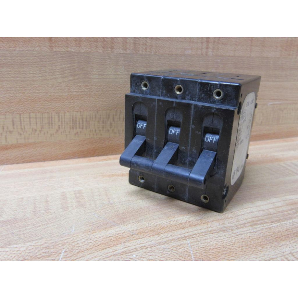 Airpax UPL111-22065-1 Circuit Breaker 38A 3 Pole UPL111220651 - Used