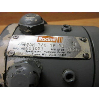 Rexnord 20H 70 1P 01 Racine Hydraulic Pump 601021 - Used