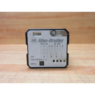 Allen Bradley 700-HB33A1-4-120VAC Relay 700-HB33A1-4-120V AC Series E - Used