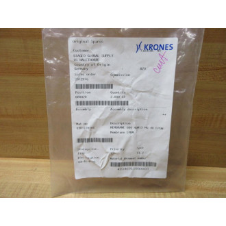 Krones MG40 Membrane 901109781 (Pack of 2)