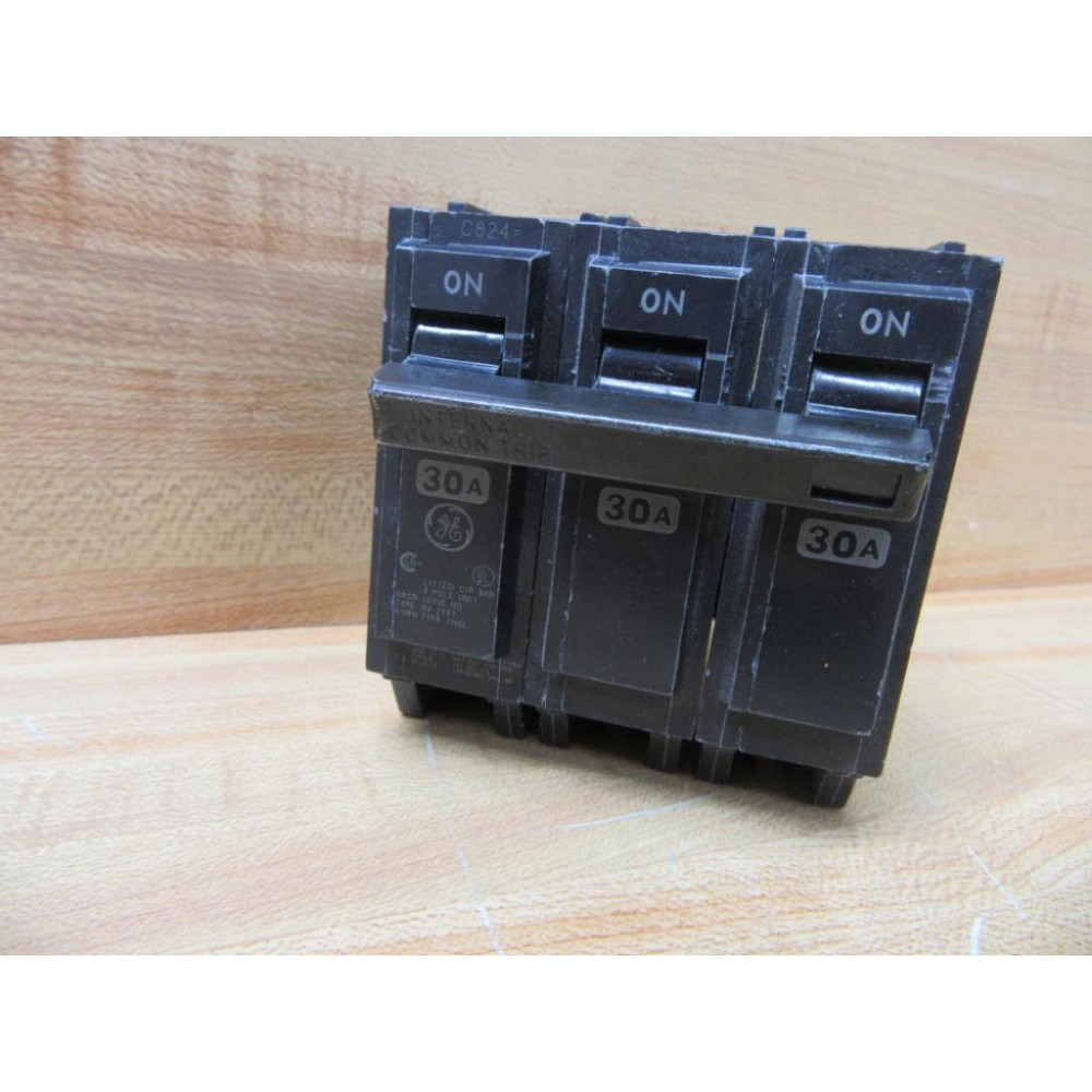 General Electric THQL330 Circuit Breaker 30A 3 Pole GE - Used