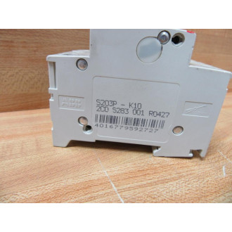 ABB S203P-K10A 10A Circuit Breaker S203PK10A Chipped - Used