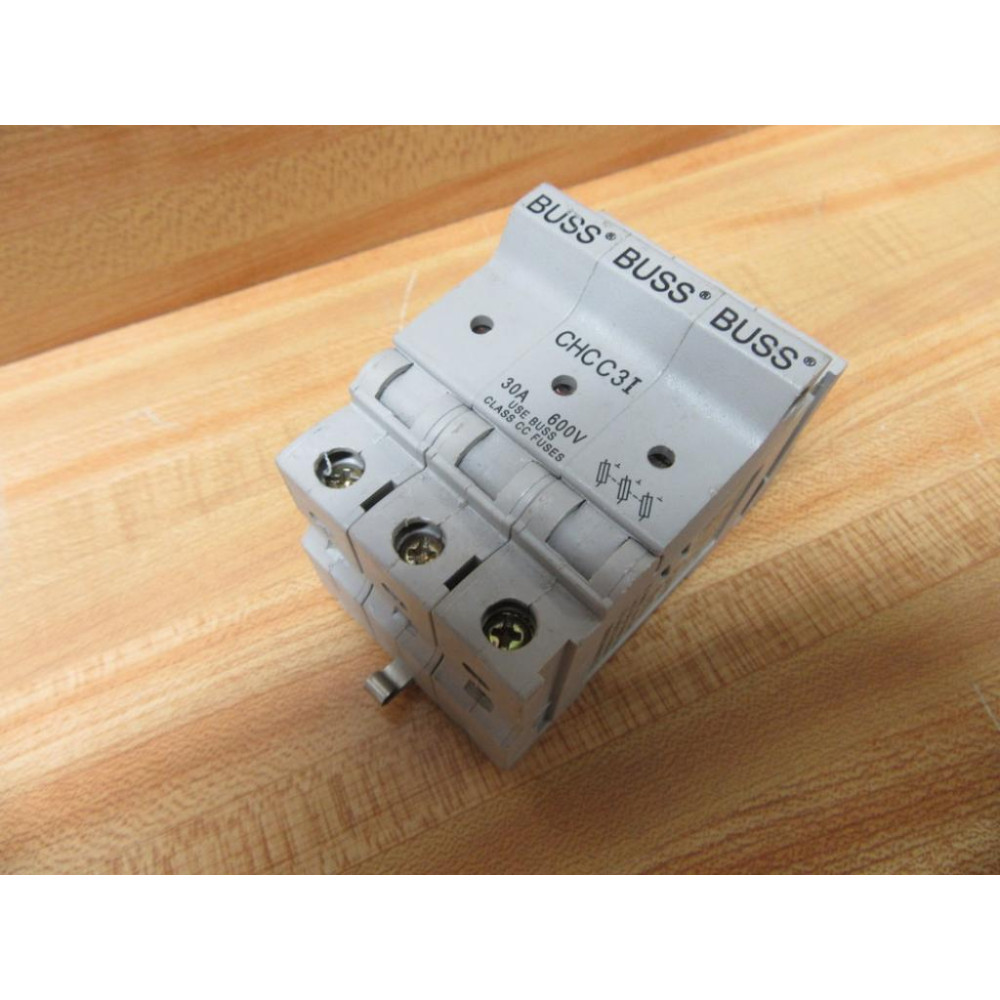 Buss CHCC3I Bussmann 3P Fuse Holder 30A 600V - Used