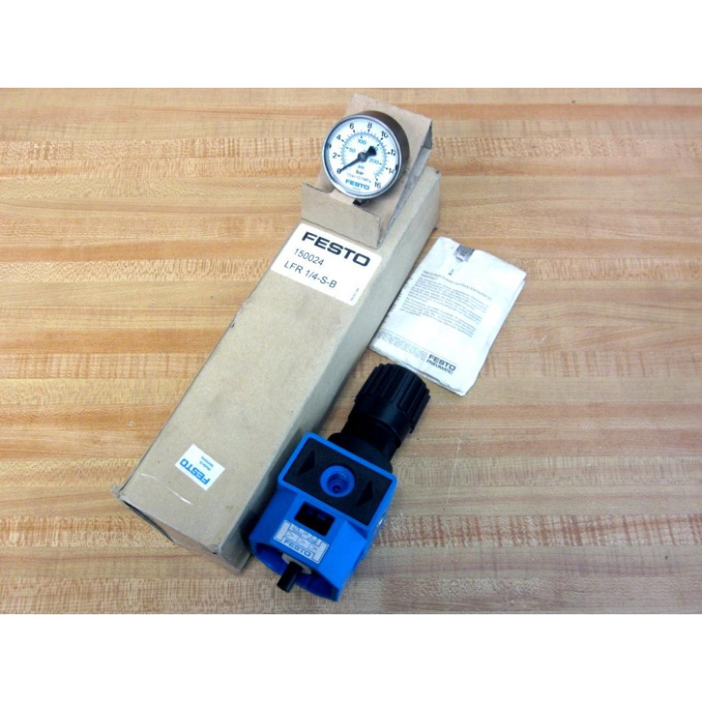 Festo LFR-14-S-B Filter Regulator 150024 WGauge