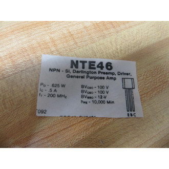 NTE NTE46 Transistor 46 (Pack of 6) - New No Box