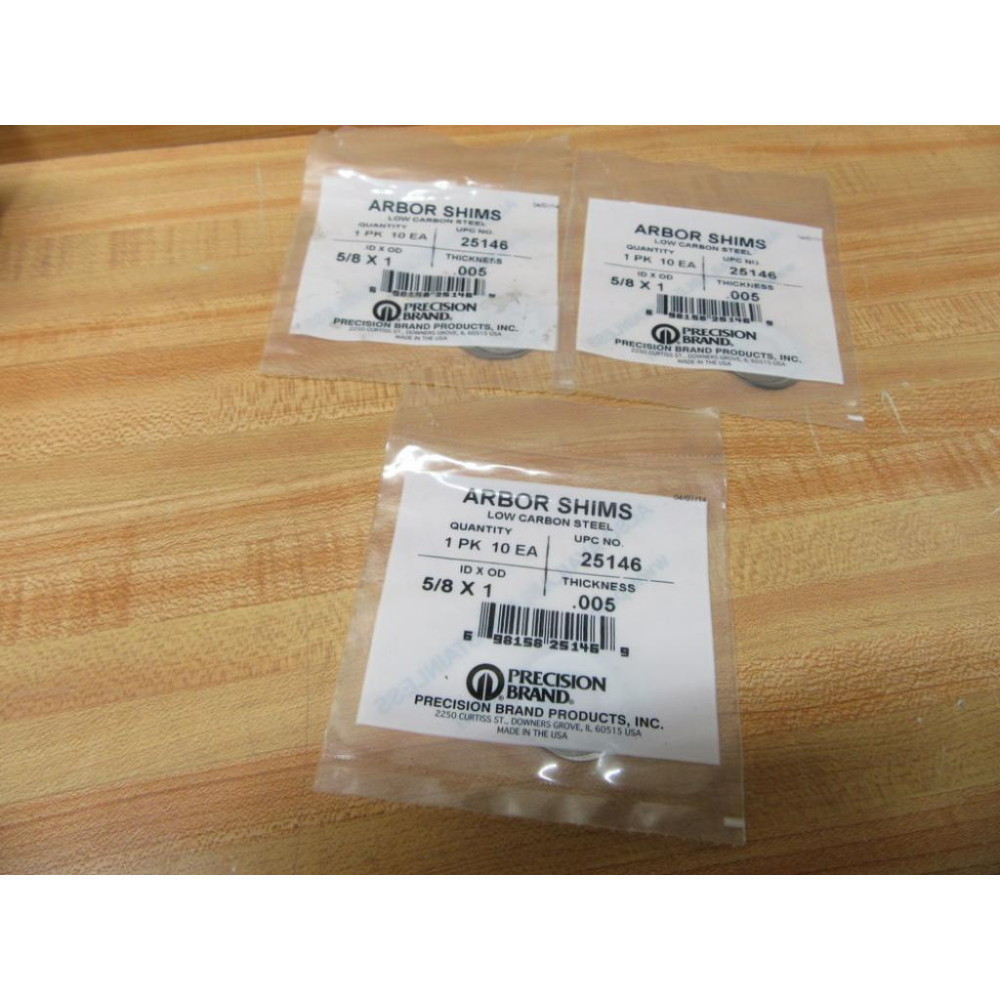Precision Brand 25146 Arbor Shims (Pack of 30)