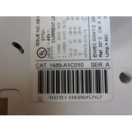 Allen Bradley 1489-A1C010 Circuit Breaker 1489-A - New No Box