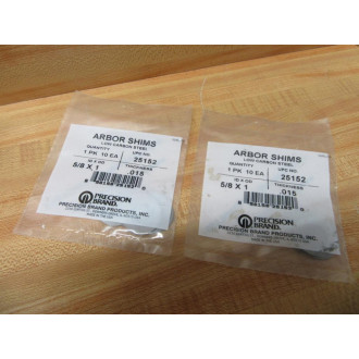 Precision Brand 25152 Arbor Shims (Pack of 20)