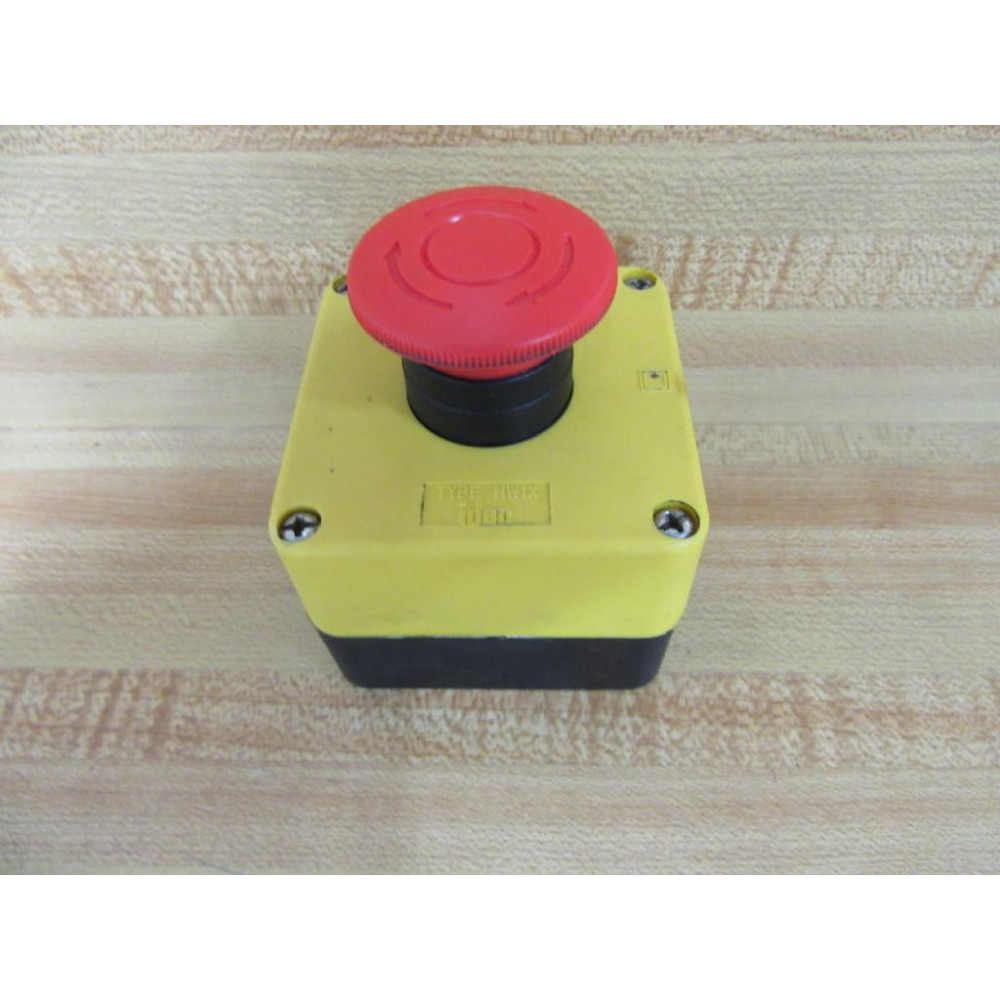 IDEC HW1X-BV420-R Emergency Stop Enclosure - Used
