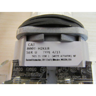 Allen Bradley 800T-H2KE8 Selector Switch 800TH2KE8 - New No Box