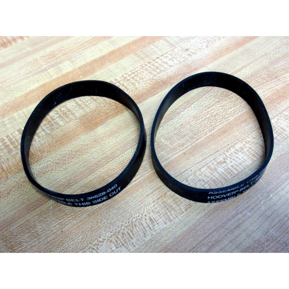 Hoover 38528-040 Flat Belt 38528040 (Pack of 2) - New No Box