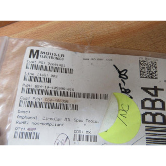 Amphenol 10-405996-016 Connector SealPlug 10405996016 (Pack of 28)