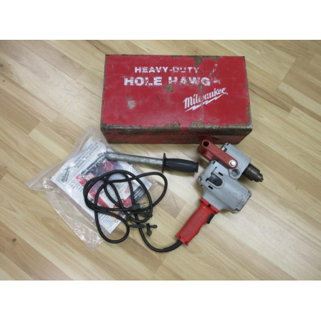 Milwaukee 1675-1 Hole-Hawg Drill 16751 WMetal Carrying Case - Used