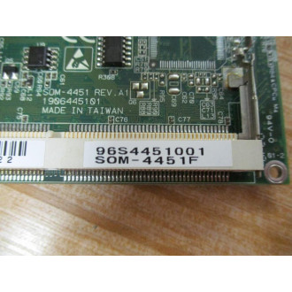 Advantech SOM-4451 SOM-ETX CPU Module Bd SOM4451 - Parts Only