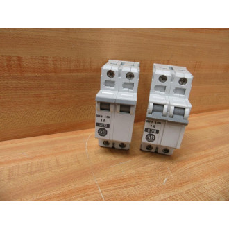 Allen Bradley 1492-CB2-G010 Circuit Breaker 10A 1492CB2G010 (Pack of 2) - Used