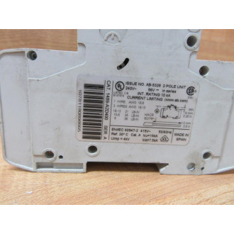 Allen Bradley 1489-A2D400 Circuit Breaker 40A 2 Pole 1489A2D400 - Used