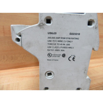 Gould US6J2I Ferraz Shawmut Ultrasafe Fuse Holder US6J21 - Used