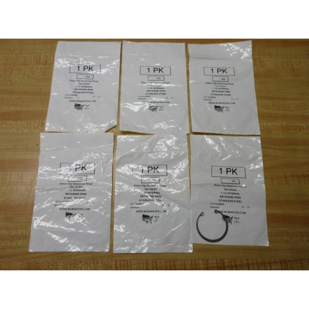 Rotor Clip HO-150SS Retaining Ring HO150SS (Pack of 6)