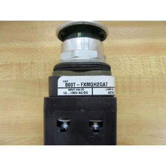 Allen Bradley 800T-FXMQH2GA7 Green Push-Pull Device WO LED Lamp - Refurbished