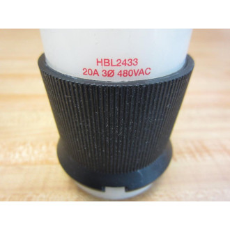 Hubbell HBL2433 Twist-Lock Connector Body - New No Box