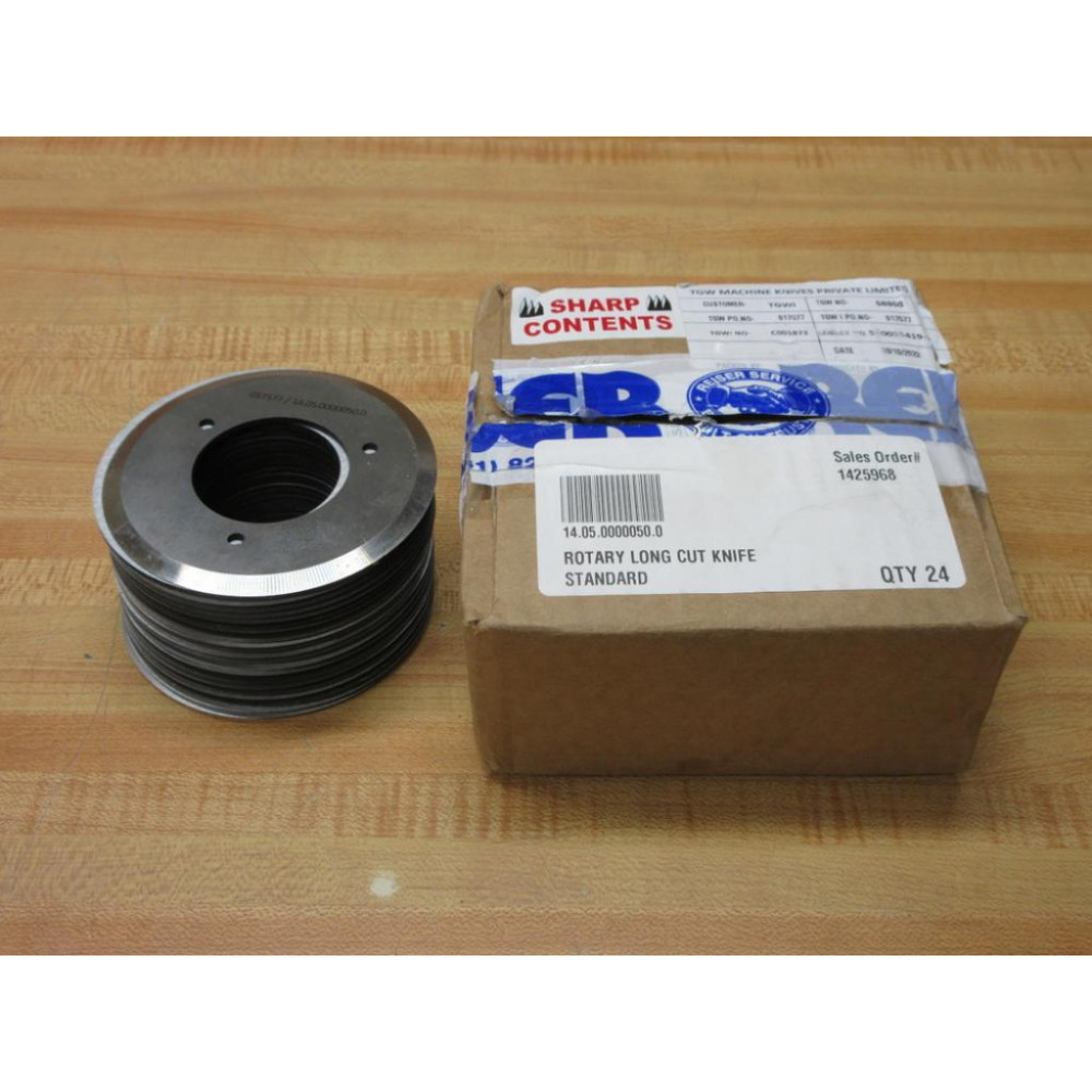 TGW 01757714.05.0000050.0 Rotary Long Cut Knife 017577 (Pack of 24)