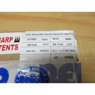 TGW 01757714.05.0000050.0 Rotary Long Cut Knife 017577 (Pack of 24)