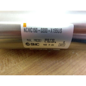 SMC NCMC150-0200-X155US Air Cylinder NCMC1500200X155US - New No Box