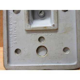 Hubbell P-2086 Weatherproof Press Switch Cover P2086 - New No Box