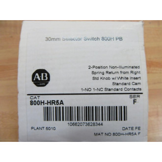 Allen Bradley 800H-HR5A Selector Switch 800HHR5A