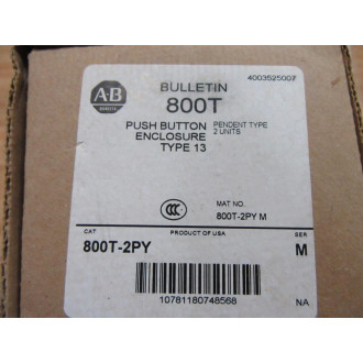 Allen Bradley 800T-2PY Pushbutton Station
