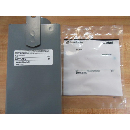 Allen Bradley 800T-2PY Pushbutton Station