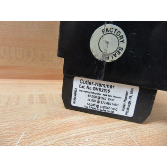 Cutler Hammer GHB2015 Circuit Breaker 15A 2 Pole - Used
